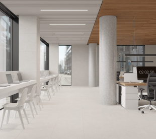 Керамогранит Laparet Stucco bianco PRO белый матовый (60х119,5) арт. LP6012G0331R